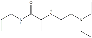 N-(butan-2-yl)-2-{[2-(diethylamino)ethyl]amino}propanamide Struktur