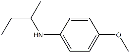 N-(butan-2-yl)-4-methoxyaniline Struktur