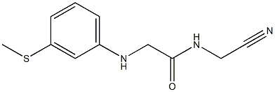 N-(cyanomethyl)-2-{[3-(methylsulfanyl)phenyl]amino}acetamide Struktur