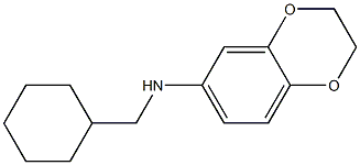 N-(cyclohexylmethyl)-2,3-dihydro-1,4-benzodioxin-6-amine Struktur