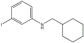 N-(cyclohexylmethyl)-3-iodoaniline Struktur