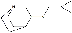 N-(cyclopropylmethyl)-1-azabicyclo[2.2.2]octan-3-amine Struktur