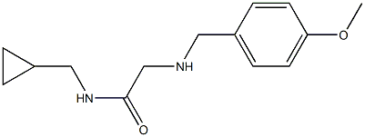 N-(cyclopropylmethyl)-2-{[(4-methoxyphenyl)methyl]amino}acetamide Struktur