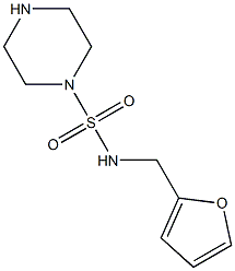 N-(furan-2-ylmethyl)piperazine-1-sulfonamide Struktur