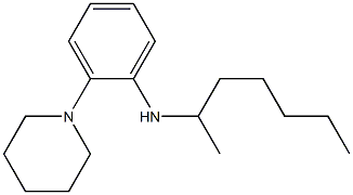 N-(heptan-2-yl)-2-(piperidin-1-yl)aniline Struktur