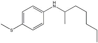 N-(heptan-2-yl)-4-(methylsulfanyl)aniline Struktur