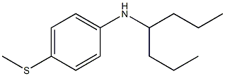 N-(heptan-4-yl)-4-(methylsulfanyl)aniline Struktur