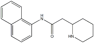 N-(naphthalen-1-yl)-2-(piperidin-2-yl)acetamide Struktur