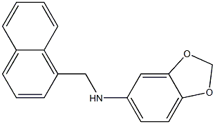 N-(naphthalen-1-ylmethyl)-2H-1,3-benzodioxol-5-amine Struktur