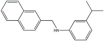 N-(naphthalen-2-ylmethyl)-3-(propan-2-yl)aniline Struktur