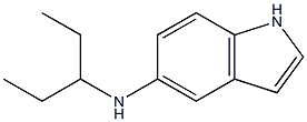 N-(pentan-3-yl)-1H-indol-5-amine Struktur