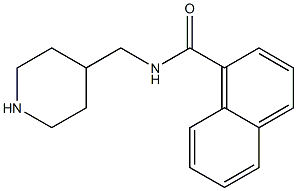 N-(piperidin-4-ylmethyl)naphthalene-1-carboxamide Struktur