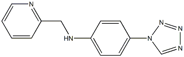 N-(pyridin-2-ylmethyl)-4-(1H-1,2,3,4-tetrazol-1-yl)aniline Struktur