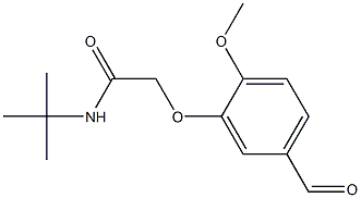 N-(tert-butyl)-2-(5-formyl-2-methoxyphenoxy)acetamide Struktur