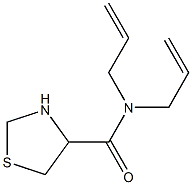 N,N-diallyl-1,3-thiazolidine-4-carboxamide Struktur