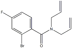 N,N-diallyl-2-bromo-4-fluorobenzamide Struktur