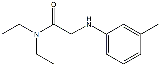 N,N-diethyl-2-[(3-methylphenyl)amino]acetamide Struktur