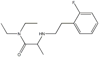 N,N-diethyl-2-{[2-(2-fluorophenyl)ethyl]amino}propanamide Struktur