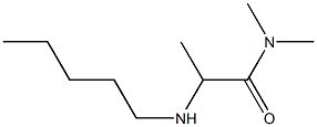 N,N-dimethyl-2-(pentylamino)propanamide Struktur