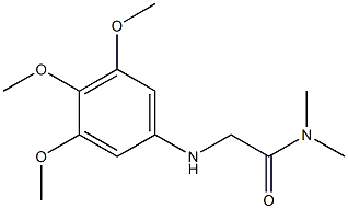 N,N-dimethyl-2-[(3,4,5-trimethoxyphenyl)amino]acetamide Struktur