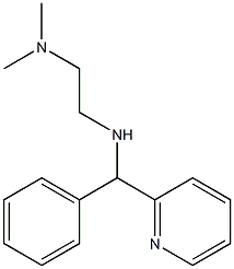 N,N-dimethyl-N'-[phenyl(pyridin-2-yl)methyl]ethane-1,2-diamine Struktur