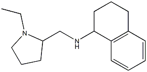 N-[(1-ethylpyrrolidin-2-yl)methyl]-1,2,3,4-tetrahydronaphthalen-1-amine Struktur