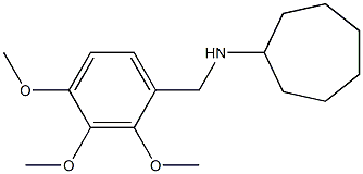 N-[(2,3,4-trimethoxyphenyl)methyl]cycloheptanamine Struktur