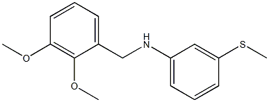 N-[(2,3-dimethoxyphenyl)methyl]-3-(methylsulfanyl)aniline Struktur