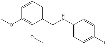 N-[(2,3-dimethoxyphenyl)methyl]-4-iodoaniline Struktur