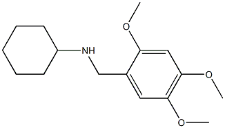 N-[(2,4,5-trimethoxyphenyl)methyl]cyclohexanamine Struktur