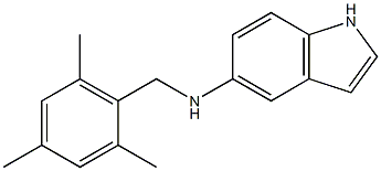 N-[(2,4,6-trimethylphenyl)methyl]-1H-indol-5-amine Struktur