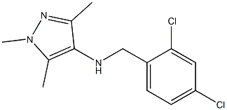 N-[(2,4-dichlorophenyl)methyl]-1,3,5-trimethyl-1H-pyrazol-4-amine Struktur