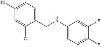 N-[(2,4-dichlorophenyl)methyl]-3,4-difluoroaniline Struktur