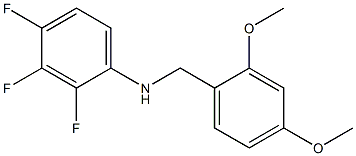 N-[(2,4-dimethoxyphenyl)methyl]-2,3,4-trifluoroaniline Struktur