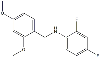 N-[(2,4-dimethoxyphenyl)methyl]-2,4-difluoroaniline Struktur