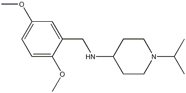 N-[(2,5-dimethoxyphenyl)methyl]-1-(propan-2-yl)piperidin-4-amine Struktur