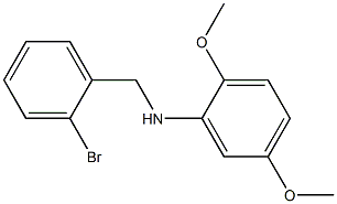 N-[(2-bromophenyl)methyl]-2,5-dimethoxyaniline Struktur