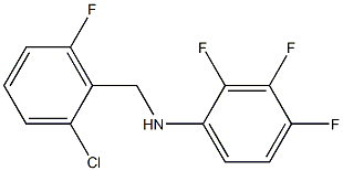 N-[(2-chloro-6-fluorophenyl)methyl]-2,3,4-trifluoroaniline Struktur