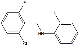 N-[(2-chloro-6-fluorophenyl)methyl]-2-iodoaniline Struktur