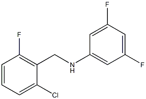 N-[(2-chloro-6-fluorophenyl)methyl]-3,5-difluoroaniline Struktur