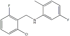 N-[(2-chloro-6-fluorophenyl)methyl]-5-fluoro-2-methylaniline Struktur