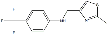 N-[(2-methyl-1,3-thiazol-4-yl)methyl]-4-(trifluoromethyl)aniline Struktur