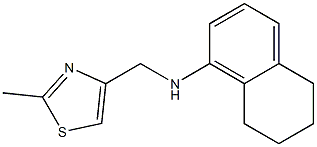 N-[(2-methyl-1,3-thiazol-4-yl)methyl]-5,6,7,8-tetrahydronaphthalen-1-amine Struktur