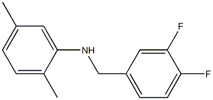 N-[(3,4-difluorophenyl)methyl]-2,5-dimethylaniline Struktur