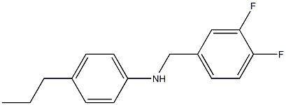 N-[(3,4-difluorophenyl)methyl]-4-propylaniline Struktur