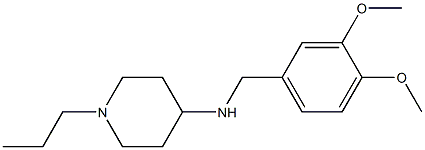 N-[(3,4-dimethoxyphenyl)methyl]-1-propylpiperidin-4-amine Struktur