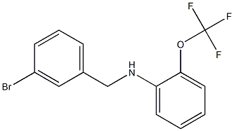 N-[(3-bromophenyl)methyl]-2-(trifluoromethoxy)aniline Struktur