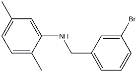 N-[(3-bromophenyl)methyl]-2,5-dimethylaniline Struktur