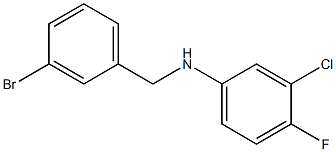 N-[(3-bromophenyl)methyl]-3-chloro-4-fluoroaniline Struktur