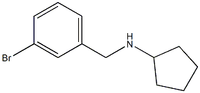 N-[(3-bromophenyl)methyl]cyclopentanamine Struktur